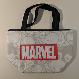 Marvel Miniso Lunch Bag White silver and red superhero spiderman lunch box